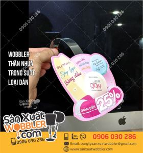 Wobbler quảng cáo mỹ phẩm Silkygirl